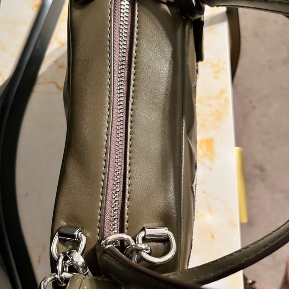 Michael Kors Olive and Silver Star Crossbody Bag - Picture 4 of 9